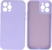 Bestcases 2.0mm Thick Fashion Phone Case Back Cover - Coque en Siliconen - iPhone 12 - iPhone 12 Pro - Violet