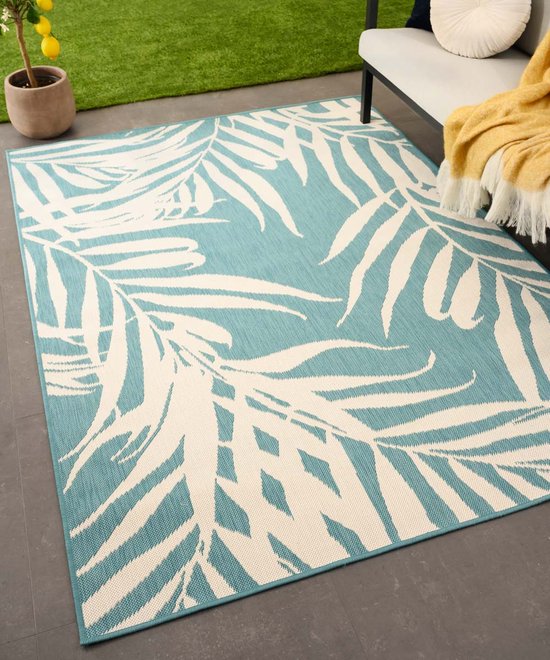 Buitenkleed Palm - Flip Coco turquoise 200x280 cm