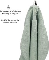 2-delige saunahanddoekset, premium 100% katoen, 2 stuks, saunahanddoeken, afmeting 70x200 cm (hooigroen)