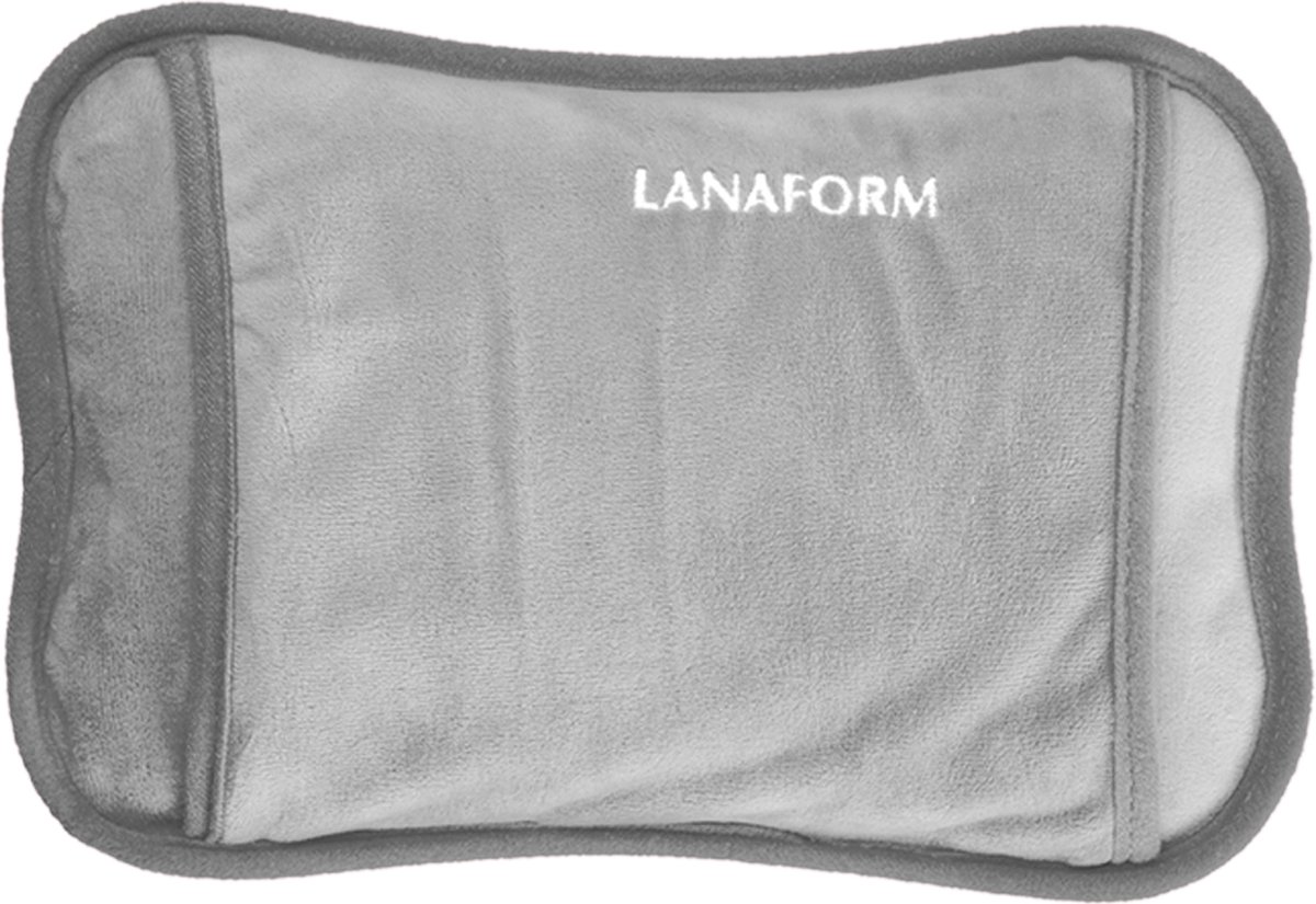 Goedkoopste Lanaform - Elektrische Handwarmer / Elektrische Kruik - Extrazacht - Met Binnenzak - Oplaadbaar Tot 4 Uur Lang - Grijs