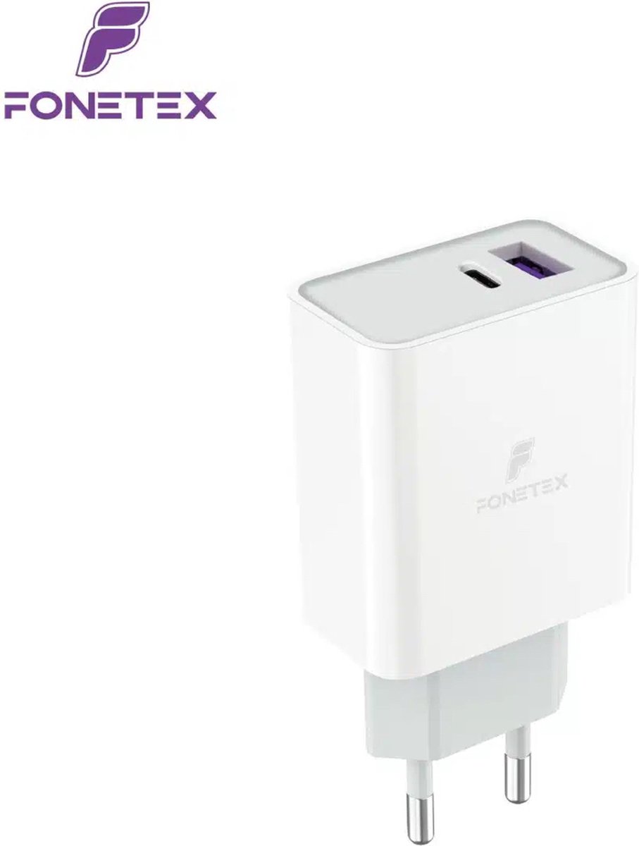 Fonetex Adapter 20W usb c en usb ingangen