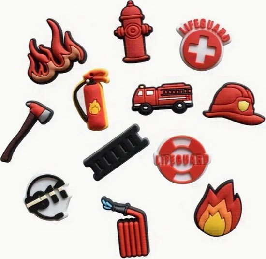 Foto: Crocs pins brandweer crocs charms brandweer crocs accessoires brandweer