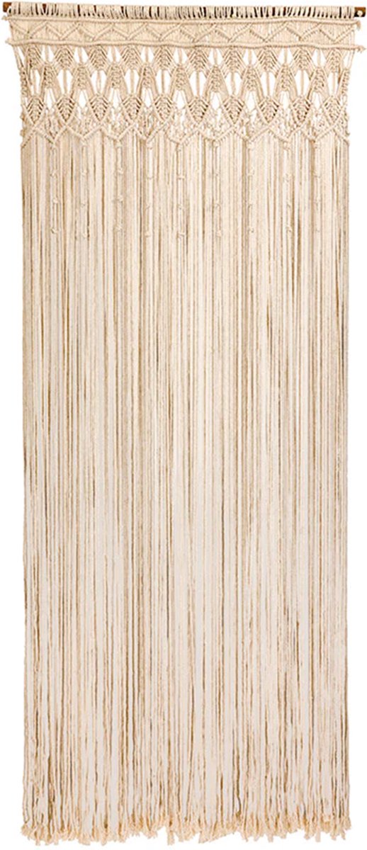 Jekra - vliegengordijn/deurgordijn - macramé - Cotton bohemien - 90x200cm