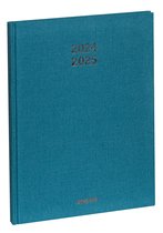 Agenda Brepols 2024-2025 - PREVISION - RAW - Aperçu hebdomadaire - Blauw - 17,1 x 22 cm