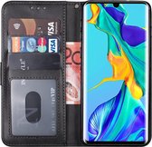 Huawei p30 pro hoesje bookcase zwart wallet case portemonnee book hoesjes hoes cover