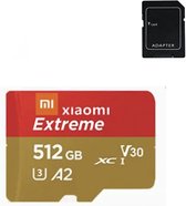 Carte mémoire EXTREME Micro SD haute vitesse portable 512 Go avec adaptateur