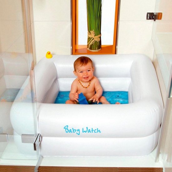 Baby Watch Baby-zwembadje, 86 x 20 cm, met 3 ringen, wit