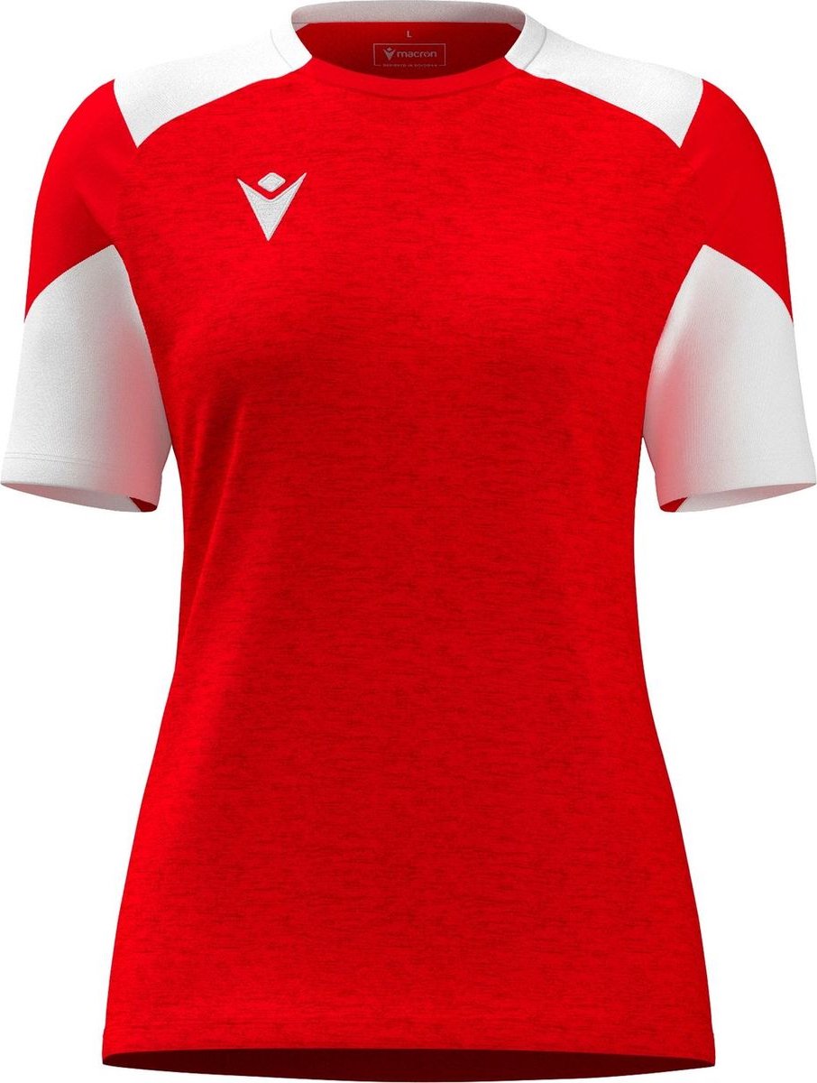 Macron Glory Sphinx Shirt Korte Mouw Kinderen - Rood / Wit | Maat: 11-12 Y