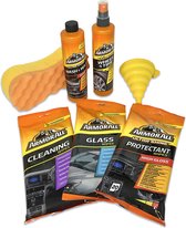 ArmorAll Autowas en onderhoud pakket - Auto Was en Schoonmaak Set - Car Cleaning pakket - Interieur & Exterieur onderhoudset - Shampoo - Wash & Wax - banden- en velgenreiniger - glasreinigingsdoekjes - dashboarddoekjes - spons - reinigingsdoekjes