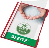Leitz Snelhechter A4 - 30% pre-consumer gerecycled plastic - 25 stuks - Rood