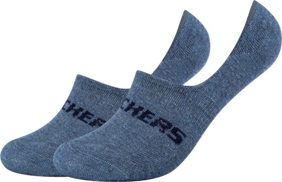 Skechers 2PPK Mesh Ventilation Footies Socks SK44008-5500, Unisex, Blauw, Sokken, maat: