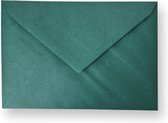Cards & Crafts 50 Enveloppes Luxe - C6 - vert foncé - 162x114mm - 100 grammes - Fermeture à rabat à pointe gommée