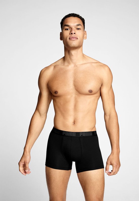 Puma Lange short - 002 Black - maat S (S) - Heren Volwassenen - Katoen/elastaan- 701226387-002-S