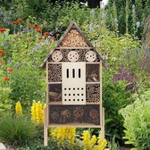 Design insectenhotel met natuurlijke materiaal - Voor bijen, lieveheersbeestjes en vlinders - Om op te hangen30D x 57W x 9H centimetres