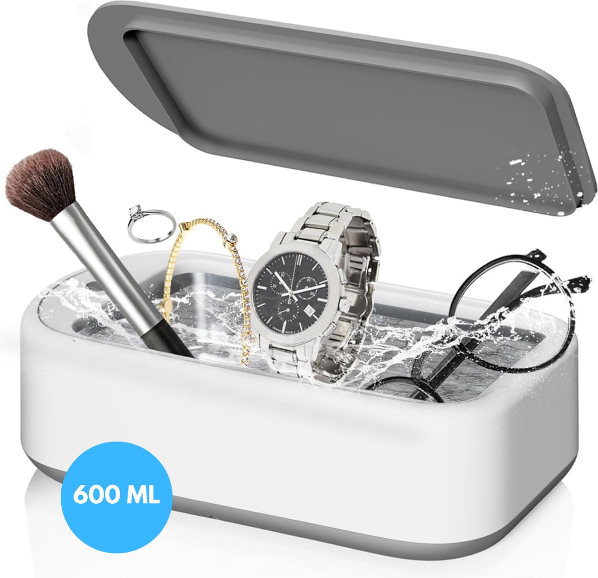 DynaBright Ultrasoon Reiniger XL - 600ML - Reinigingsapparaat voor Brillen en Sieraden - Ultrasone Reiniger - Ultrasonic Cleaner - Nederlandse Handleiding