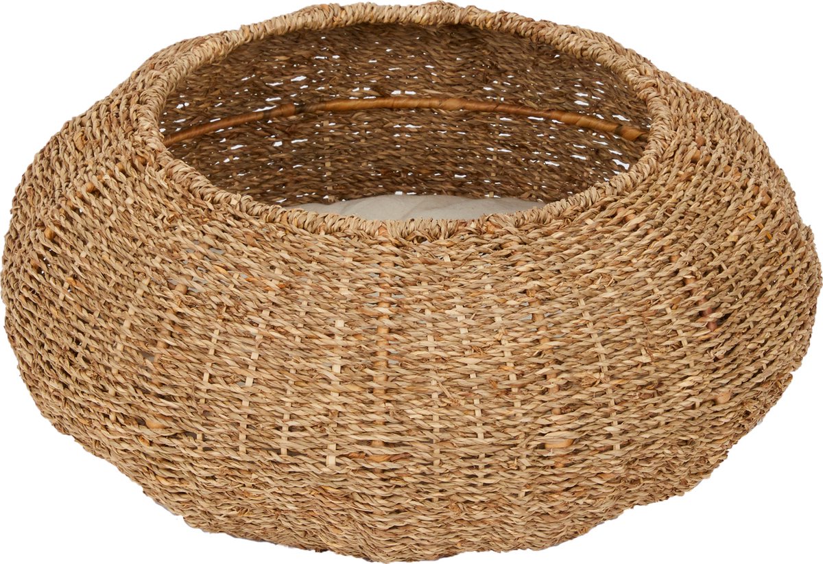Teamson Pets Ronde Koepel Bed/Mand Voor Katten - Verwijderbaar Wasbaar Kussen - 50 x 50 x 22,1 cm
