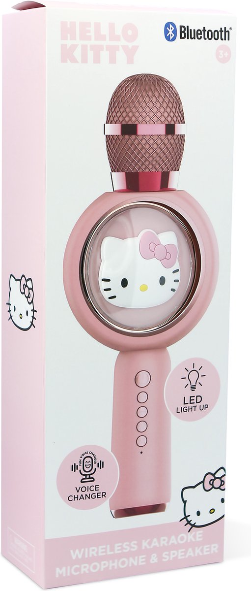 Hello Kitty - draadloze karaoke microfoon voor kinderen - oplichtend LED display - speaker - stemvervorming — afbeelding 2