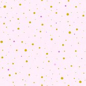 Papier peint pour enfants Profhome 358391-GU papier peint intissé lisse avec motif pour enfants brillant rose or violet 5,33 m2