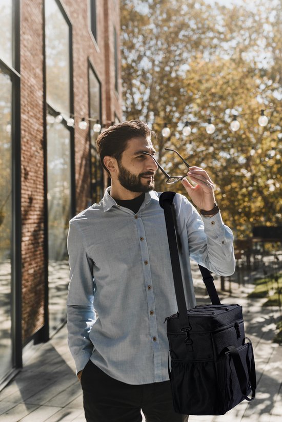 Brisby 4 Laags Geïsoleerde Koeltas - Lunchtas 40 liter - Zwart met Oranje van Brisby — afbeelding 4