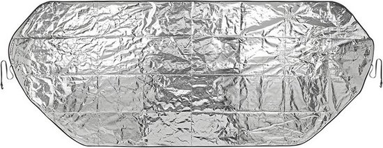 2x Auto anti-ijs/zonnefolie dekens extra groot 100 x 250 cm - Zonneschermen anti vriesscherm raamdeken van Lowlands Outdoor — afbeelding 2