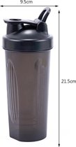 Fs2 - Shakebeker -Eiwitshaker - Fitness shakebeker - Bidon- Proteine shaker- BPA vrij- 600 ml