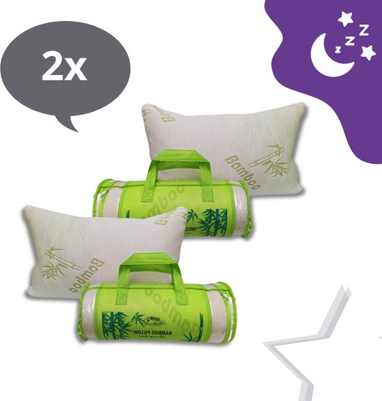 2 STUKS - Bamboo Air Pillow - 45 x 65 cm