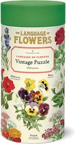 Vintage Puzzel Language of Flowers - 1000 stukjes - Cavallini & Co-- Legpuzzel Bloemen - Puzzle Flowers