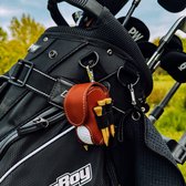 Jobber Accessoires de Golf - Porte-balle de golf en cuir - Porte-balle de golf en cuir