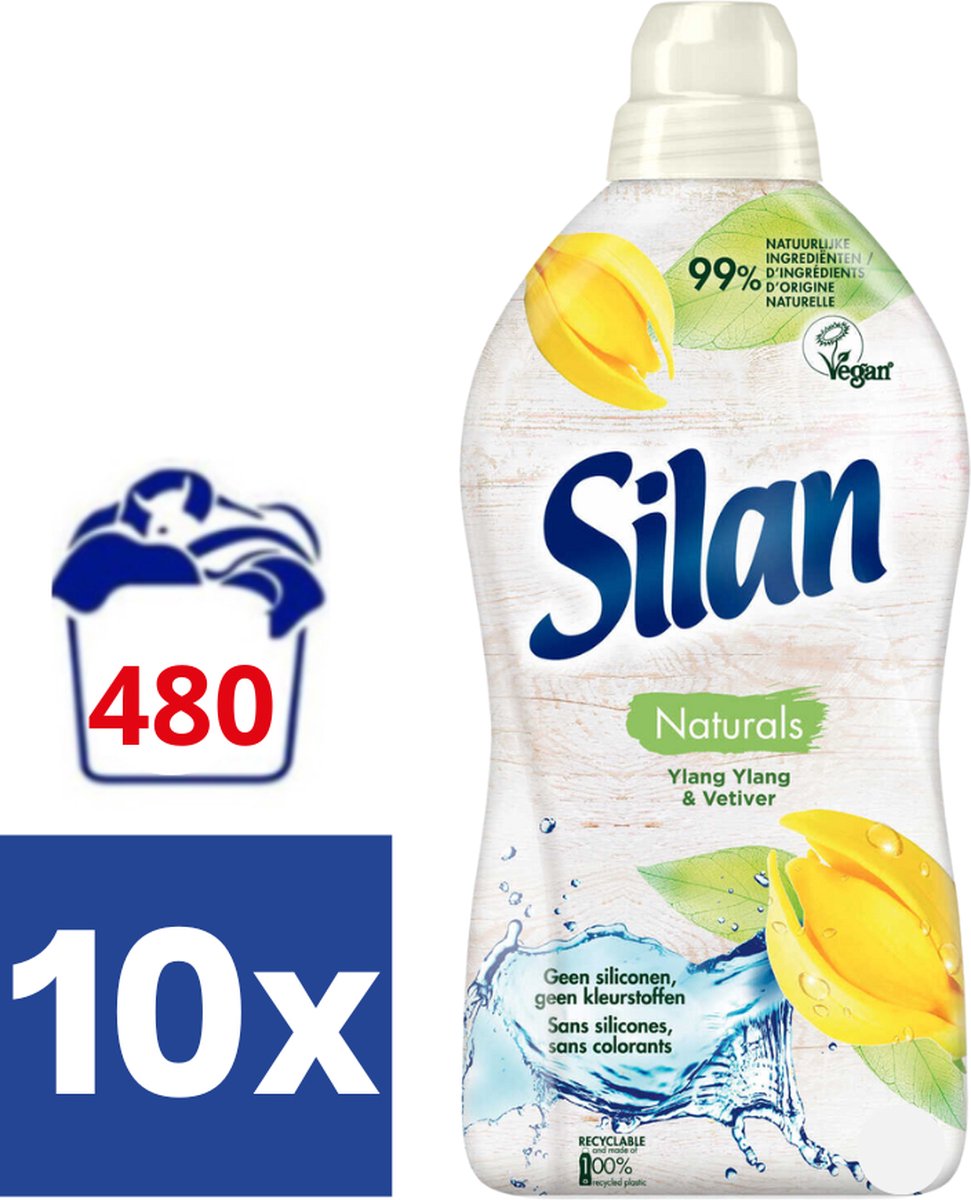 Silan Wasverzachter Ylang Ylang & Vetiver - 10 x 1.056 ml (480 wasbeurten)