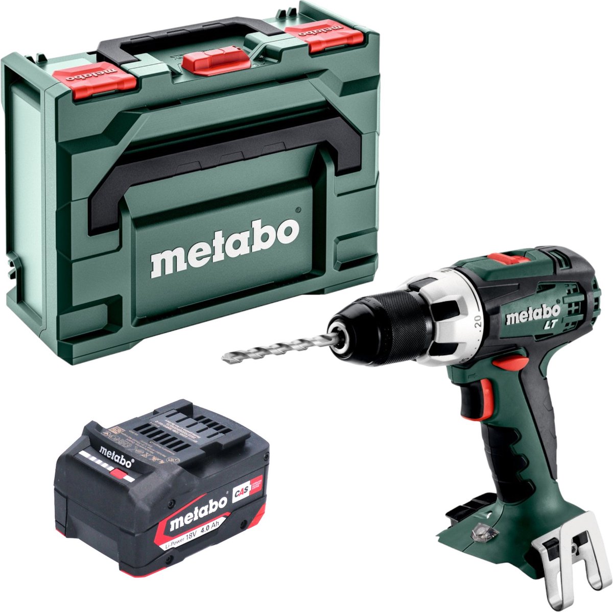 Metabo BS 18 LT accuboormachine 18 V 60 Nm + 1x accu 4,0 Ah + metaBOX - zonder oplader