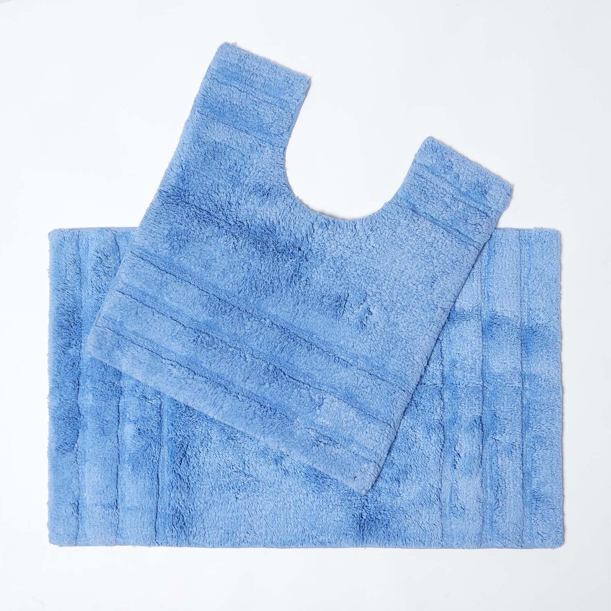 Homescapes Badmattenset 2-delig Spa Surpreme Blauw