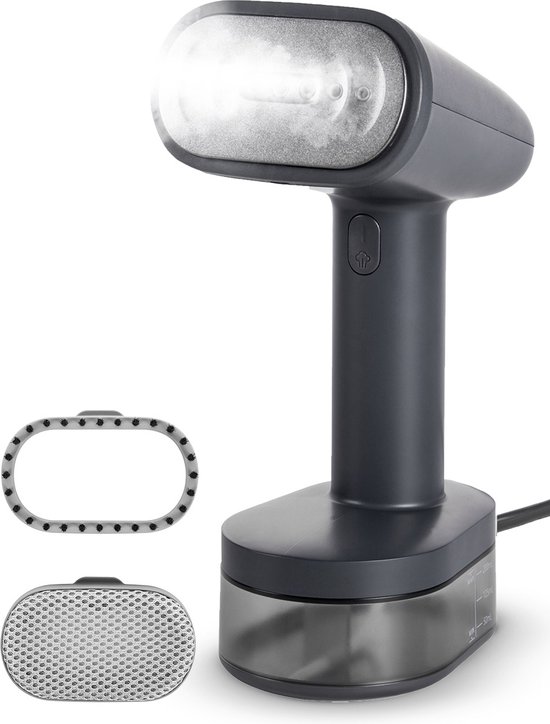 ForDig Kledingstomer - Kleding Handstomer incl 2 Opzetstukken & Handschoen - 1600W Stoomapparaat met 250ml Reservoir - Stoomreiniger Kleren - Stoomstrijkijzer voor Kledij - Handstoomreiniger - Hand Stomer - Steamer Reiniger Apparaat