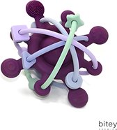 Bitey - Rammelaar - Bijtring Baby - Montessori Speelgoed - BPA-vrij - Grijp- en Bijtspeelgoed - Kraamcadeau - Babyshower Cadeau - Baby Speelgoed - Spelen en ontdekken - vanaf 3 maanden - Lavender Breeze