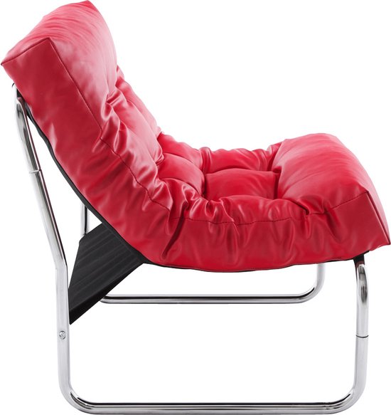 Chaise longue Alterego rouge 'LOFT'