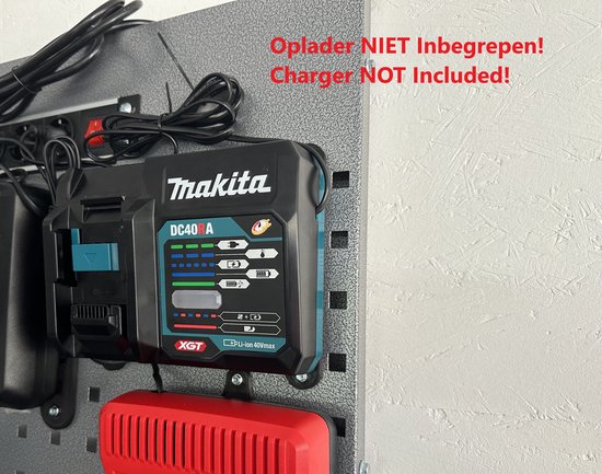 Holder Combo pour Makita BL40 XGT 40V - Support de batterie - Porte-outils - Support de chargeur DC40RA - Montage mural - Support mural