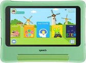 Igoods Kindertablet – Kids Tablet met Beschermhoes – 3GB RAM – 32GB Opslag – 7 Inch Display – Android 13 Kids – Ouderlijk Toezicht - Groen