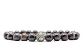 Beaddhism - Armband - Rioja - Zilver - Kashmir - 8 mm - 19 cm