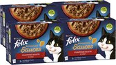 Felix Sensations Sauces Countryside Selectie in Saus - Katten natvoer - 48 x 85g