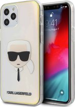 Karl Lagerfeld Iridescent Boss Backcase hoesje iPhone 12 Pro en 12