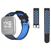 Voor Fitbit Versa Simple Fashion siliconen horlogebandje (blauw)