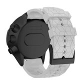 Voor Suunto Spartan Sport & Suunto 9/9 Baro / D5 Universele voetbaltextuur siliconen band (wit)