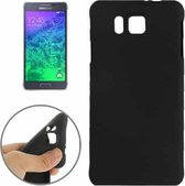 Double Frosted TPU Case voor Galaxy Alpha / G850 (zwart)