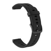 Voor Huawei TalkBand B6 siliconen vervangende band horlogeband (zwart)