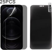 25 STKS 0.1mm 2.5D Volledige Cover Anti-spy Screen Protector Explosieveilige Hydrogel Film Voor iPhone 12