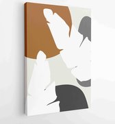 Abstract art nature background vector. Modern shape line art wallpaper 3 - Moderne schilderijen – Vertical – 1936342702 - 115*75 Vertical