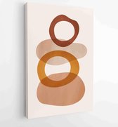 Abstract art background vector. Modern Nature shape line art wallpaper 2 - Moderne schilderijen – Vertical – 1934355023 - 40-30 Vertical