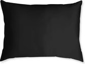Satijnen kussensloop - Skin & Hair Pillow sleeve - zwart 60x70cm - Beauty kussen - zijden kussensloop - Anti Allergeen