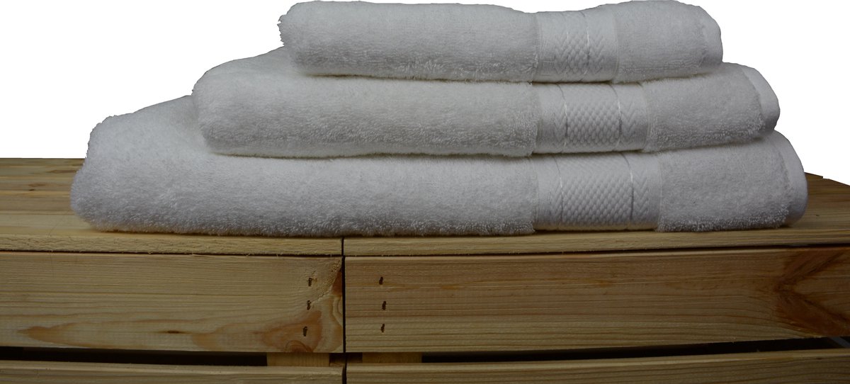 ARTG® Natural Bamboo - Strandhanddoek - 100 x 180 cm - Wit - White - SET 2 stuks