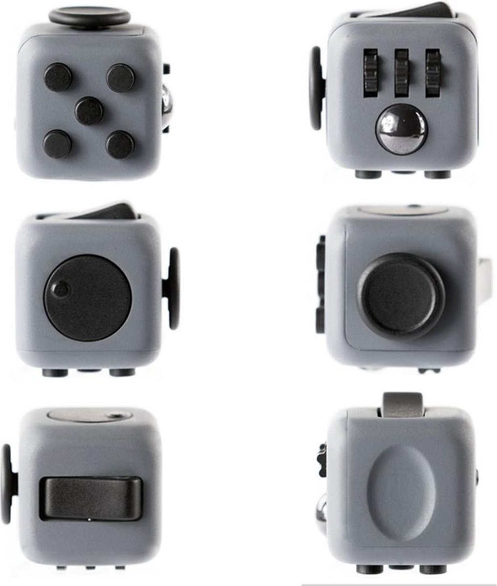 Fidget Cube contre le Stress Vert - Fidget Toys - Balle Anti-Stress - Jouets  - Vert/Noir