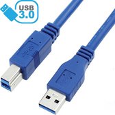 USB Kabel Printer - USB A 3.0 naar USB B 3.0 - 1 Meter - USB A naar USB B - USB 3.0 kabel voor Printer - USB Kabel Printer A B - Nieuwe Versie Superspeed Kabel